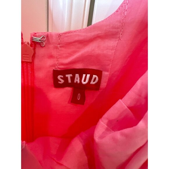 New STAUD Wells Dress Plumeria Pink Sz 0 Retails $395 - Picture 7 of 7